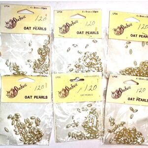Lot of Vintage Shafaii Oat Pearls Plastic Pearl Beads Jewelry Making